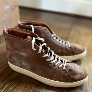 Frye Hightop Leather Distressed Shoes